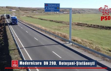 PSD Botoșani: Drumul Botoșani – Ștefănești, o promisiune realizată