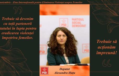 Deputatul Alexandra Huțu susține lupta pentru eliminarea violenței împotriva femeilor