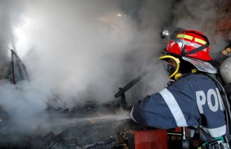Incendiu la o anexă gospodărească, din Botoșani