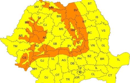 Meteorologii au emis o avertizare COD GALBEN de vânt, viscol și ninsori pentru județul Botoșani