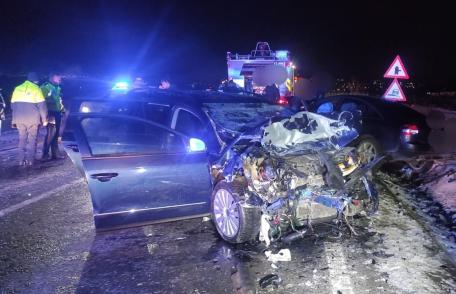 Accident mortal la Vlădeni! O tânără a decedat după impactul dintre două mașini - FOTO