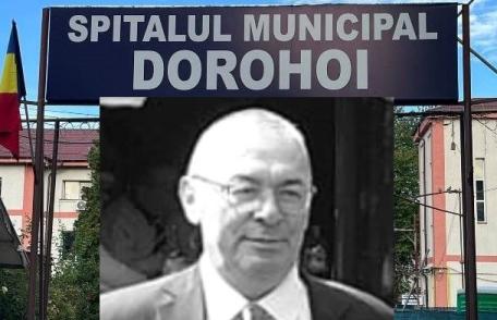 Cu nemărginită tristețe, personalul Spitalului Municipal Dorohoi deplânge pierderea fulgerătoare a doctorului Dan Vasiliu