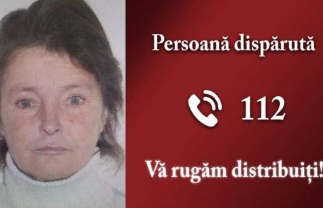 Poliția în alertă! Femeie de 56 de ani, dispărută de 3 zile de acasă. Dacă o vezi, sună la 112