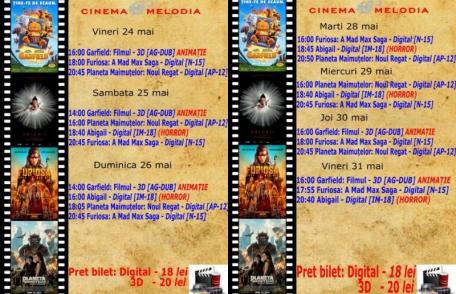 Vezi ce filme vor rula la Cinema „MELODIA” Dorohoi, în săptămâna 24 - 31 mai – FOTO