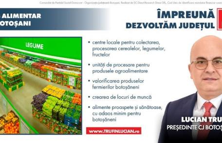 Și județul Timiș vrea să facă un hub alimentar după modelul propus de Lucian Trufin la Botoșani!