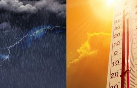 Avertizări de COD GALBEN de caniculă și vijelii pentru județul Botoșani