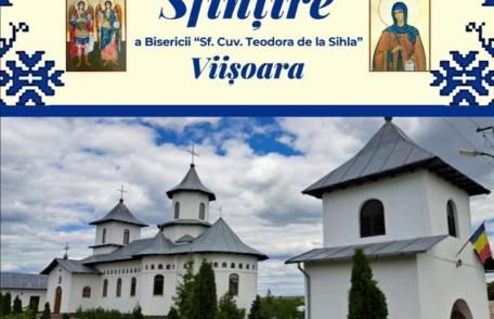 Invitație la sfințirea Bisericii „Sfânta Cuvioasă Teodora de la Sihla” din Parohia Viișoara Mare, Protopopiatul Darabani