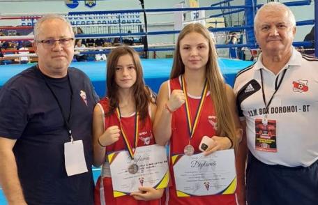 Rezultate importante obținute de două tinere din Dorohoi la Campionatul Național de Box Feminin - FOTO