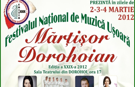 Festivalul Mărţişor Dorohoian: Începând de astăzi s-au pus în vânzare biletele