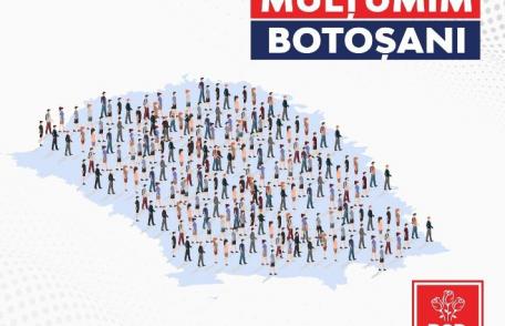 PSD Botoșani le mulțumește botoșănenilor pentru participarea la vot și pentru încrederea acordată