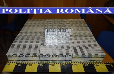 Țigări de contrabandă confiscate de polițiști în cadrul unor percheziții efectuate la Botoșani și Curtești