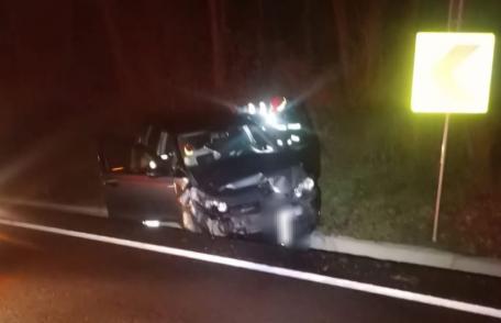 Accident! Două mașini s-au ciocnit la ieșire din Botoșani, pe drumul E 58