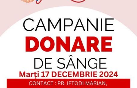 „Donând sânge, dăruiești viață!” - Campanie de donare de sânge organizată de Protopopiatul Dorohoi