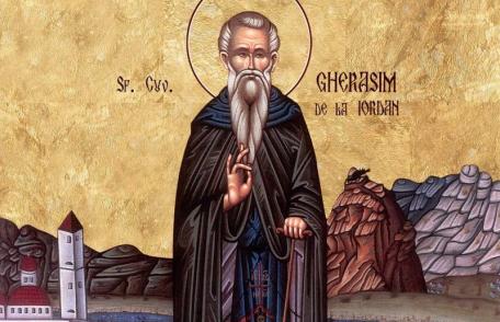 SINAXAR – 4 Martie – Sf. Cuv. Gherasim de la Iordan; Sf. Mc. Pavel şi sora sa Iuliana (Canonul Mare)