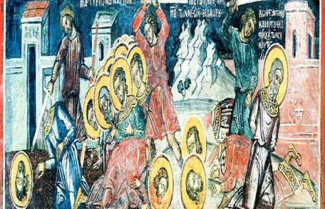 SINAXAR – 6 Martie – Sfinţii 42 de Mucenici din Amoreea; Aflarea Sfintei Cruci (Canonul Mare)