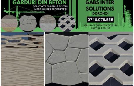 Garduri din beton produse de o companie din Dorohoi. Soluție durabilă pentru împrejmuirea proprietății