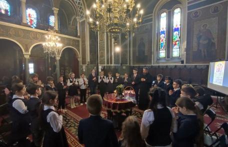 Chipul cuviosului părinte Paisie de la Sihăstria, evocat la Catedrala Dorohoi în cadrul proiectului catehetic dedicat anului omagial al centenarului P
