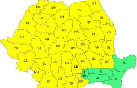 Meteorologii emis o informare vreme deosebit de rece, brumă, îngheț la sol, precipitații mixte și vânt