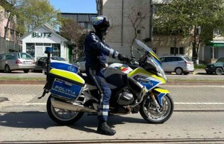 Polițiștii rutieri botoșăneni, în trafic pe motocicletă