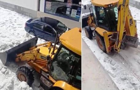 Grindină masivă în Spania, în a doua zi a lunii mai. Au fost scoase excavatoare pe străzi pentru a îndepărta depunerile masive