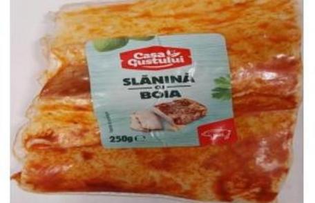 Alertă alimentară! Slănină cu boia, contaminată cu o bacterie periculoasă, retrasă de la vânzare din magazinele Penny