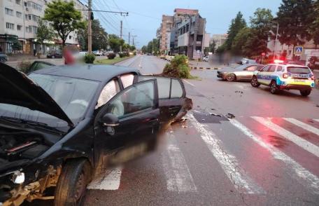 Accident cu un rănit, pe Calea Națională - FOTO