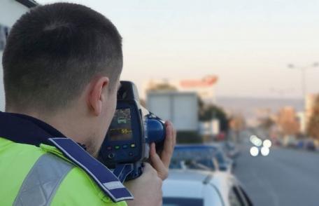 20 de permise de conducere reținute de polițiștii rutieri pentru nerespectarea vitezei legale