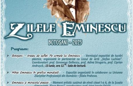 Biblioteca Județeană Botoșani organizează Zilele Eminescu 2025
