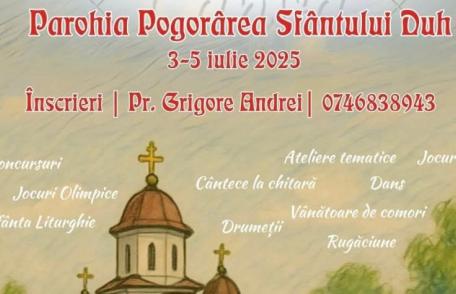 Tabăra din pridvorul satului la Parohia Pogorârea Sfântului Duh Smârdan, Protopopiatul Darabani