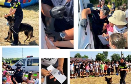 Polițiștii botoșăneni – alături de cei mici, în tabăra de vară organizată de Parohia „Învierea Domnului” din Dorohoi