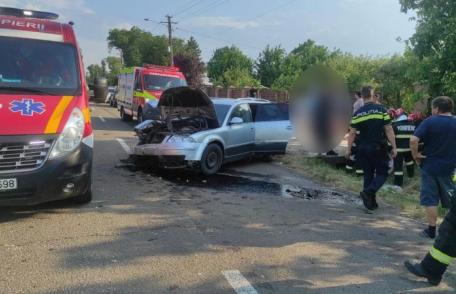 Accident la Dorobanți! Trei persoane au ajuns la spital după impactul dintre două mașini