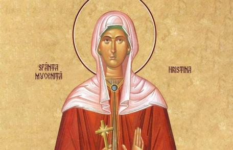 SINAXAR – 24 Iulie – Sf. Mare Mc. Hristina; Sf. Mc. Ermoghen