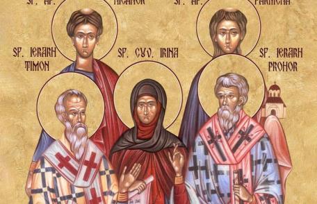 SINAXAR – 28 Iulie – Sfinţii Apostoli şi Diaconi: Prohor, Nicanor, Timon şi Parmena; Sf. Cuv. Irina