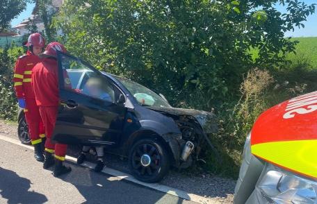 Doi bărbați au fost răniți în urma unui accident rutier produs în apropierea Stațiunii Popăuț - FOTO
