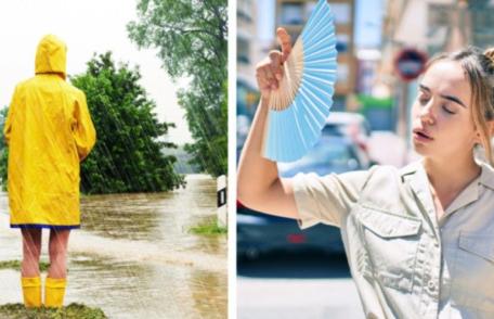 Vreme capricioasă: Urmează 4 săptămâni între caniculă și ploi torențiale