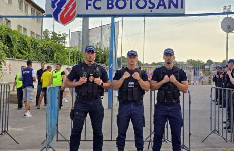 Măsuri de ordine publică pentru meciul de fotbal dintre FC Botoșani și FC Csikszereda Miercurea Ciuc