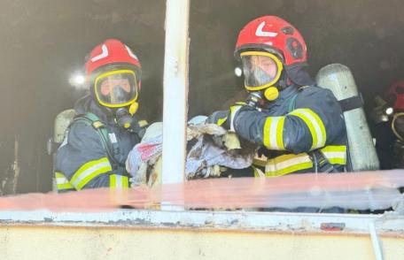 Incendiu izbucnit într-un apartament din Botoșani