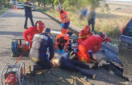 Accident grav cu victime multiple în județ. Șapte persoane încarcerate, dintre care trei în stop cardio-respirator