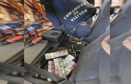 Bunuri de contrabandă ascunse în podeaua unui autoturism