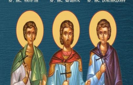 SINAXAR – 19 Septembrie – Sf. Mc. Trofim, Savatie şi Dorimedont