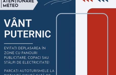 Cod Galben de vânt pentru județul Botoșani