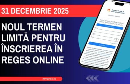 Anunț important de la ITM: S-a prelungit termenul de înscriere în platforma digitală Reges-Online