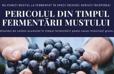 Atenție la vinul aflat în proces de fermentare!