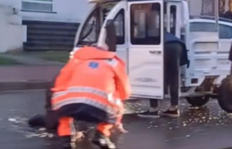 Bărbat lovit de un motociclu pe o trecere de pietoni de pe Bulevardul Victoriei din Dorohoi
