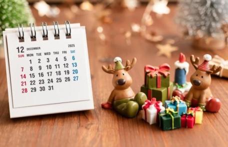 Zile libere de Crăciun 2025 și Revelion 2026. Două weekend-uri prelungite și vacanță de 16 zile pentru elevi
