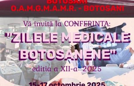 START Zilele Medicale Botoșănene 2025 – Tradiție, știință și colegialitate în slujba medicinei