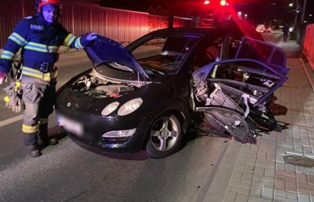 Accident pe o stradă din Botoșani. Două persoane au ajuns la spital