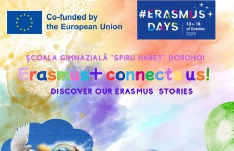 „Live our life, Inspire our future” – Școala Gimnazială „Spiru Haret” Dorohoi a sărbătorit Erasmus Days 2025 - FOTO