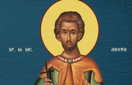 SINAXAR – 24 Octombrie – Sfântul Mare Mucenic Areta; Sfinţii Mucenici Marcu, Sotirih şi Valentin