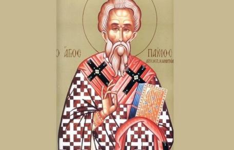 SINAXAR – 6 Noiembrie – Sf. Ier. Pavel Mărturisitorul, Patriarhul Constantinopolului; Sf. Cuv. Luca 